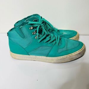 Clae Rollins Green High Top Sneakers Mens 10.5